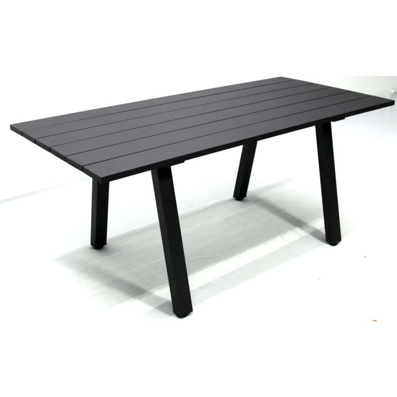 High Quality Outdoor Furniture Aluminum Plastic Wood Rectangle Dinning Table