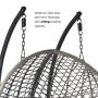 Yoho High Quality Double swing chair 2 seat Rattan Wicker Egg hanging chair with 220kgs loading capacity