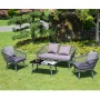 Modern Leisure Waterproof Outdoor Rope Sofa Set Patio Furniture Woven Rope Table And Chairs