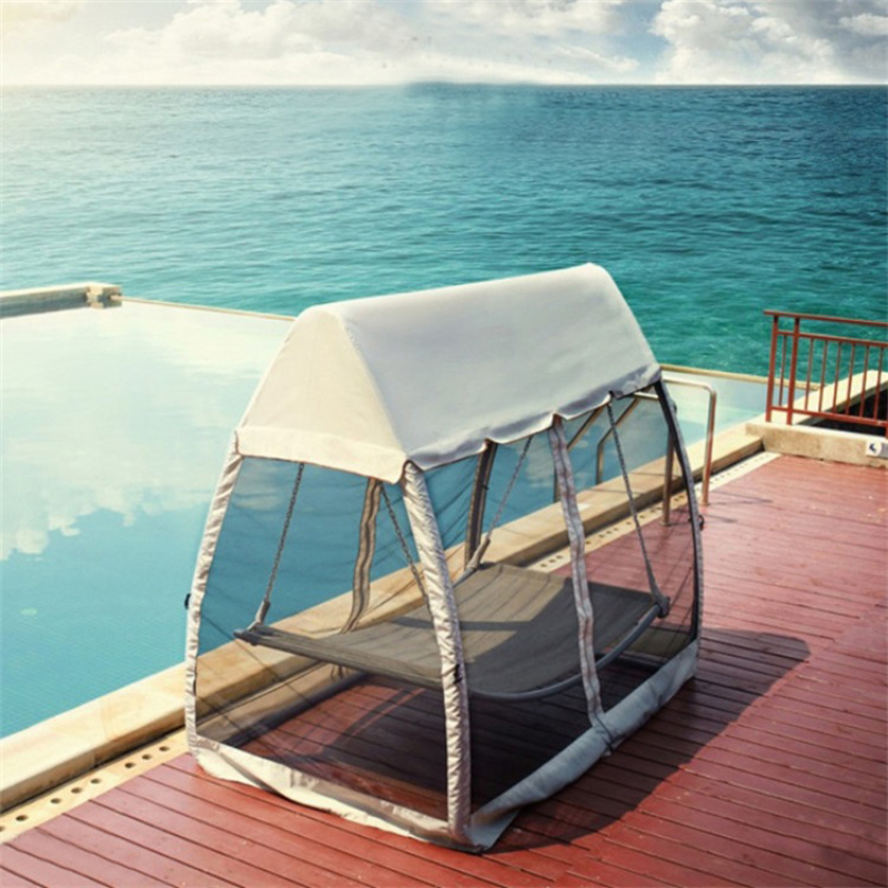 Patio hanging garden swing bed  sunbed with canopy adult swing bed