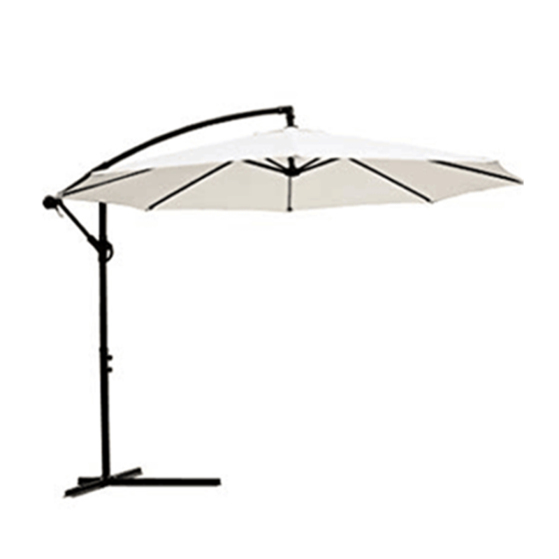 Modern patio banana umbrella outdoor steel hanging parasol