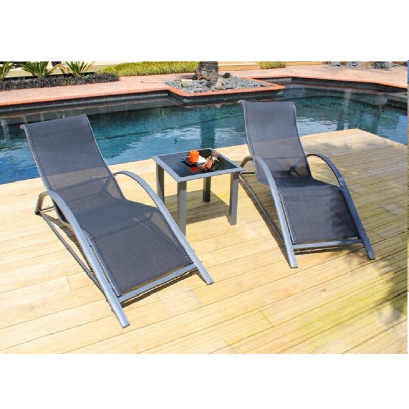 Yoho Hot sale modern beach chaise lounge  Luxury Sun Bed Lounger Patio Sun lounger
