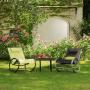 Outdoor Textline rocker chair with aluminum Customized swivel rocker chair for adult