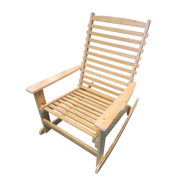 Yoho Outdoor Rocking Chair Comfortable Bamboo Plywood Armchairs Rocking Chairs