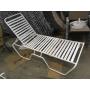Outdoor Aluminum frame PVC strap hotel pool beach sun lounge chair