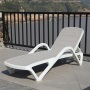 Modern Outdoor Garden Pool Furniture Hot Sale Plastic Resin Sun lounger