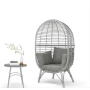 Outdoor Rattan Wicker Furniture Patio Egg Chair With Steel Hanging Egg Chair