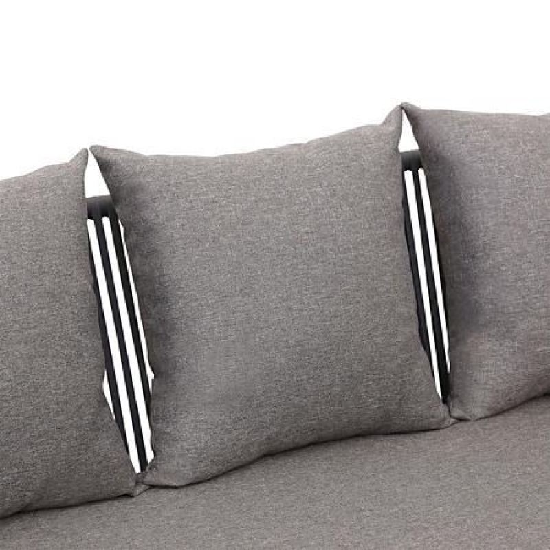 Yoho In Stock Aluminum KD Sofa Set 3pcs outdoor garden set Modern European Rope L-shaped Corner Set with 5 seater