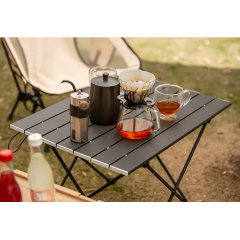Outdoor Patio Garden Lightweight Aluminum  Folding Small Camping Table