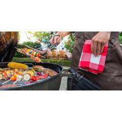 YOHO New product square stainless steel BBQ charcoal gas fuel use portable BBQ stove