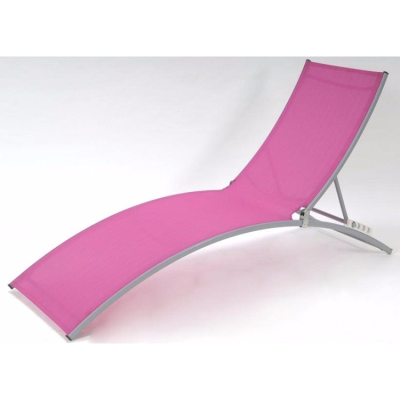 Aluminum frame folding poolside beach sun loungers outdoor garden chaise blue sun lounger recliner