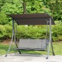 YOHO cheap Outdoor patio garden swing chair outdoor patio leisure Metal Frame Patio swing with canopy
