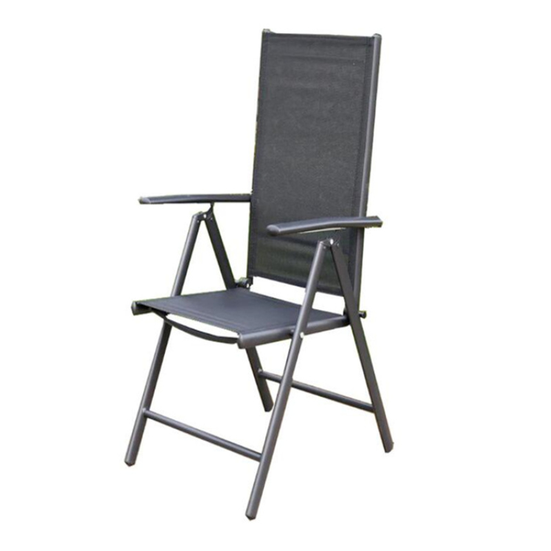 YOHO Hot sale High Quality cheap garden metal folding chair 7 position adjustable garden relax chair easy folding  chair