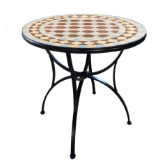 Yoho outdoor mosaic table outdoor dining table round mosaic table for garden