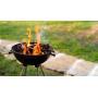 Camping BBQ Grill 17.5inch Square Charcoal Grill Trolley movable Easy Assembled  High Quality Ceramic Grill