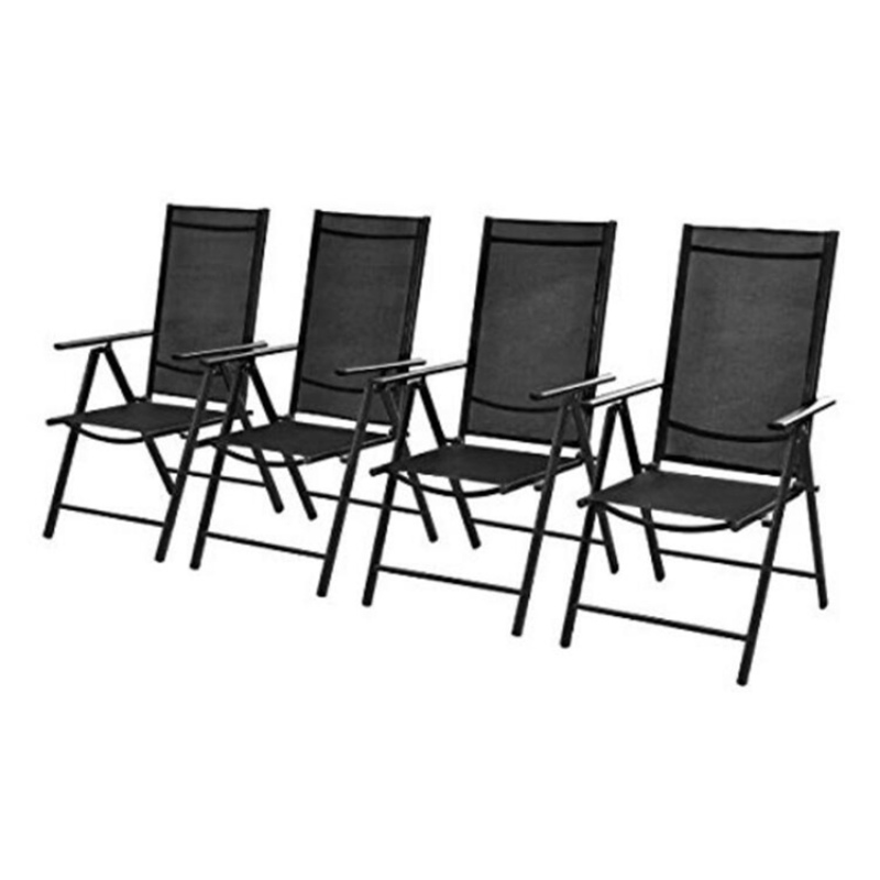 YOHO Hot sale High Quality cheap garden metal folding chair 7 position adjustable garden relax chair easy folding  chair