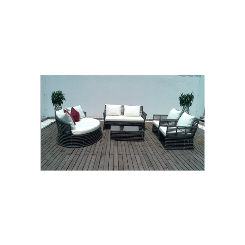 Modern Design Patio Garden Furniture Outdoor 5pc Rattan Wicker Sofa Set with Canopy Leisure Outdoor PE Wicker,rattan / Wicker