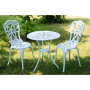 Outdoor luxury patio  aluminum table and chairs set  3pc Bistro Set