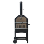 YOHO High Quality Charcoal Burning Pizza oven Big Round Table Top Stovetop Movable Multi-functional Wood Fired Pizza Oven
