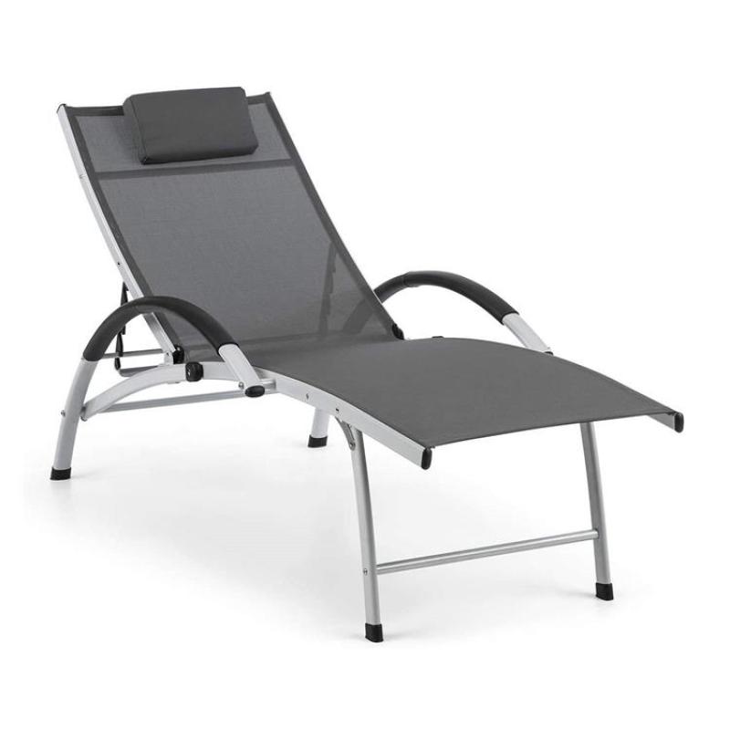 YOHO outdoor lounging chair chaise lounge chair aluminum Foldable Lounger