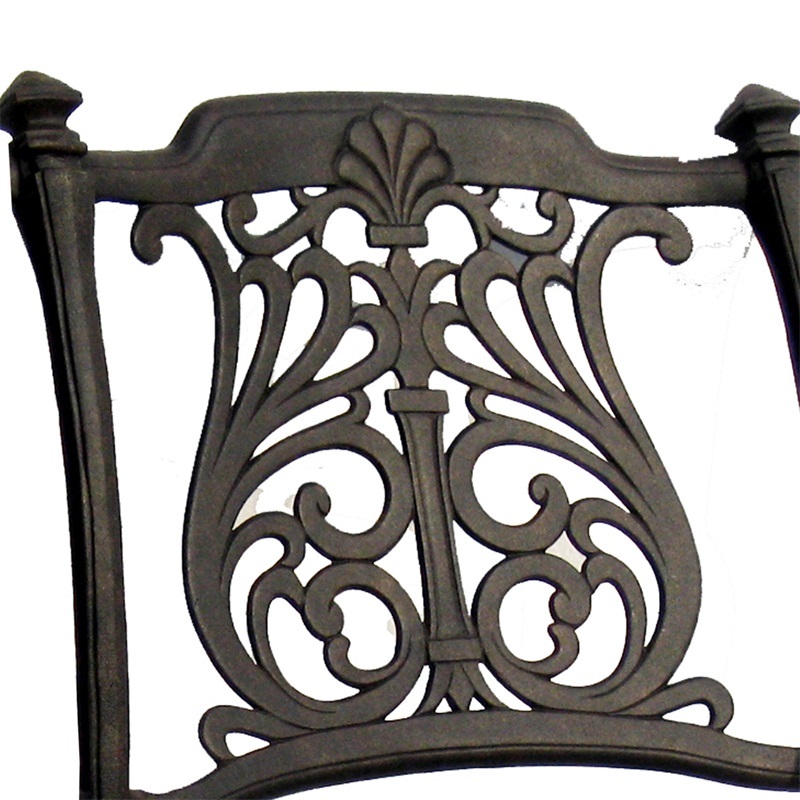 Hotel Garden Die Casting Aluminum Chair Dining Chair Outdoor Aluminum Cast Patio Suite