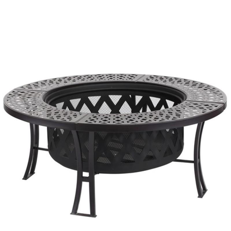 OEM Customized Modern Outdoor Backyard chaburning garden fire round bowl BBQ fire pit smoker bbq  charcoal grill family use