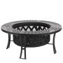 OEM Customized Modern Outdoor Backyard chaburning garden fire round bowl BBQ fire pit smoker bbq  charcoal grill family use