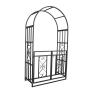 81inches Height Outdoor Garden Powder Coated Steel Iron Metal Wedding Arches Trees Pergolas with Two Side Planters All-season Pc