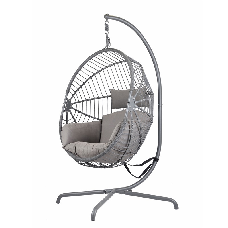 Yoho Hot Sale High Quality hanging patio swing chair outdoor Garden Swing chair kids hanging egg chair with stand