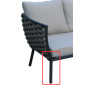 YOHO  3pc Hot seller Modern Design Outdoor Patio Furniture Table Garden Set PE Rattan Wicker Sofa Sets L shape  Garden Sofa Set