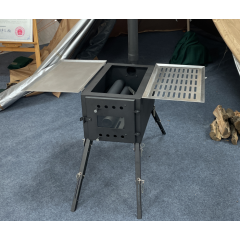 BBQ Grill Outdoor Camping Charcoal/wood Portable Folding Fire Pit Moveable Modern design with stand