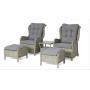 YOHO Outdoor garden furniture steel frame rattan Patio sofa set wicker All Weather lounge Sectional sofa with cushion