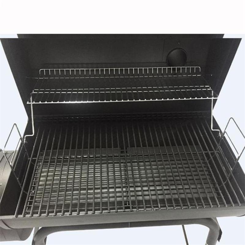 Trolley  BBQ grills wood fuel steel charcoal smoker