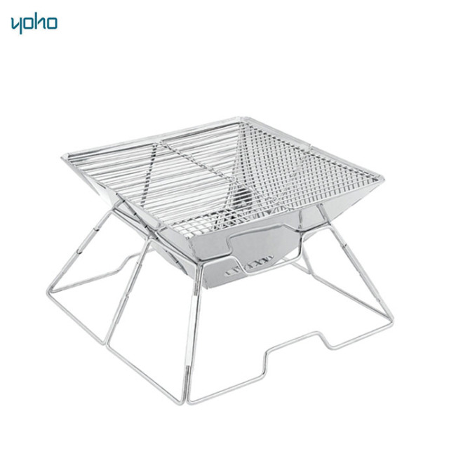 YOHO stainless steel bbq grill camping outdoor