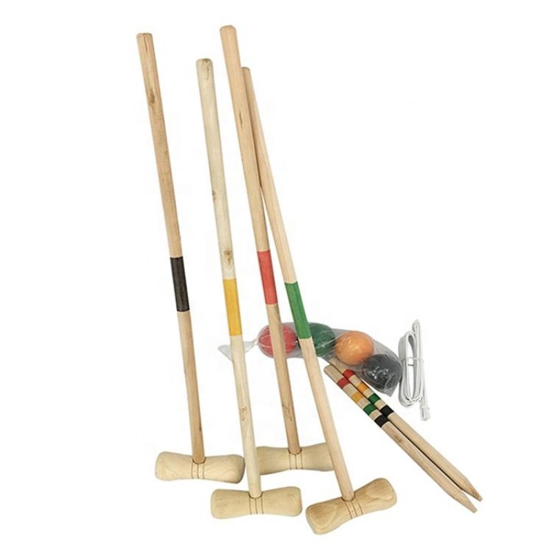 4 people Sports Croquet Set Entertainment OEM/ODM Colorful Lawn and Garden Classic Family Outdoor Game Kids