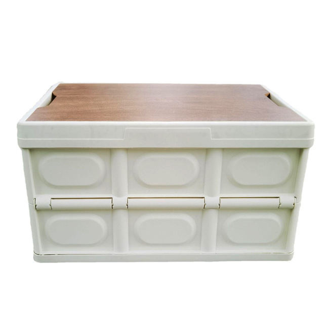 Refined and Multifunctional  Outdoor Garden Patio Camping Foldable Top of Wood Storage Box