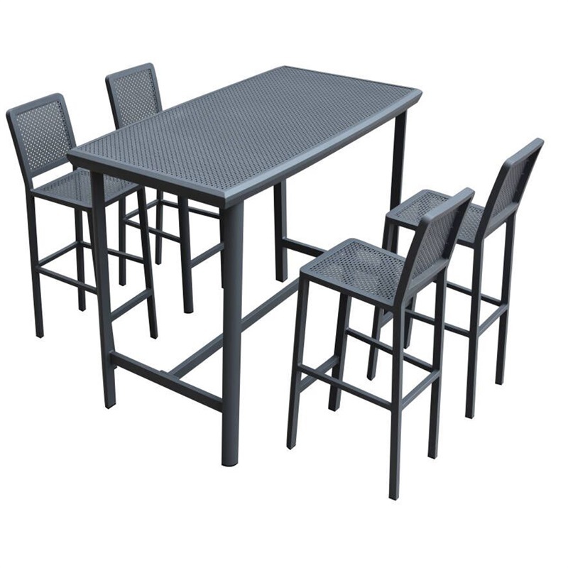 Yoho outdoor modern dining table set dinner sets dining chairs set of tables and chairs