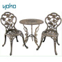 Patio Set Bistro Table And Chairs Outdoor Furniture Cast Aluminum 3 Piece Bistro Set