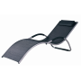 Outdoor round  wicker weaving  steel  frame  promotional cheap chaise beach sun lounger