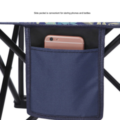 Stainless Steel 600 Oxford Wholesale Lightweignt Simple Portable Adjustable Folding Camping Metal Tube Chair