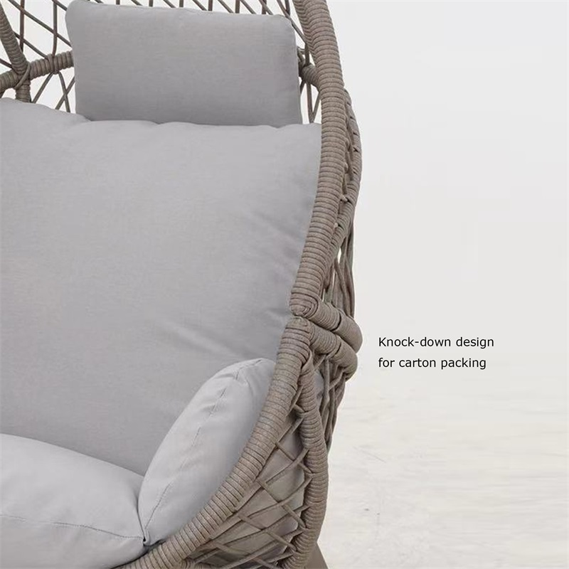 Yoho European contemporary Hot sale leisure chair Garden Patio bedroom balcony High Quality Egg chairs for teenager with stand