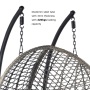 Yoho  Outdoor  hanging egg chair best seller egg chair swing double zero gravity chair