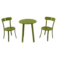 Yoho Wholesale Outdoor Bar Table Iron Mental 3 PCS Garden Bistro Set