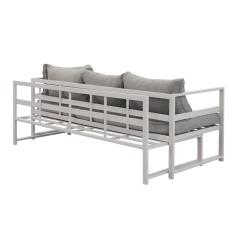 YOHO Outdoor Simple Modern l-shaped aluminum couch Garden sofa furniture Patio Adjustable garden decor sofa set