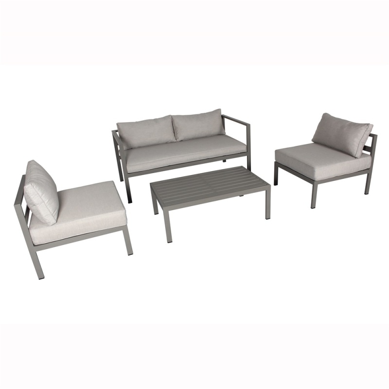 White Outdoor Sofa Set sectional Aluminum Garden Sofa De Patio for leisure