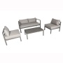 White Outdoor Sofa Set sectional Aluminum Garden Sofa De Patio for leisure