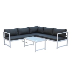 New design modern garden sets for patio sofa patio furniture powder coating aluminum sofa