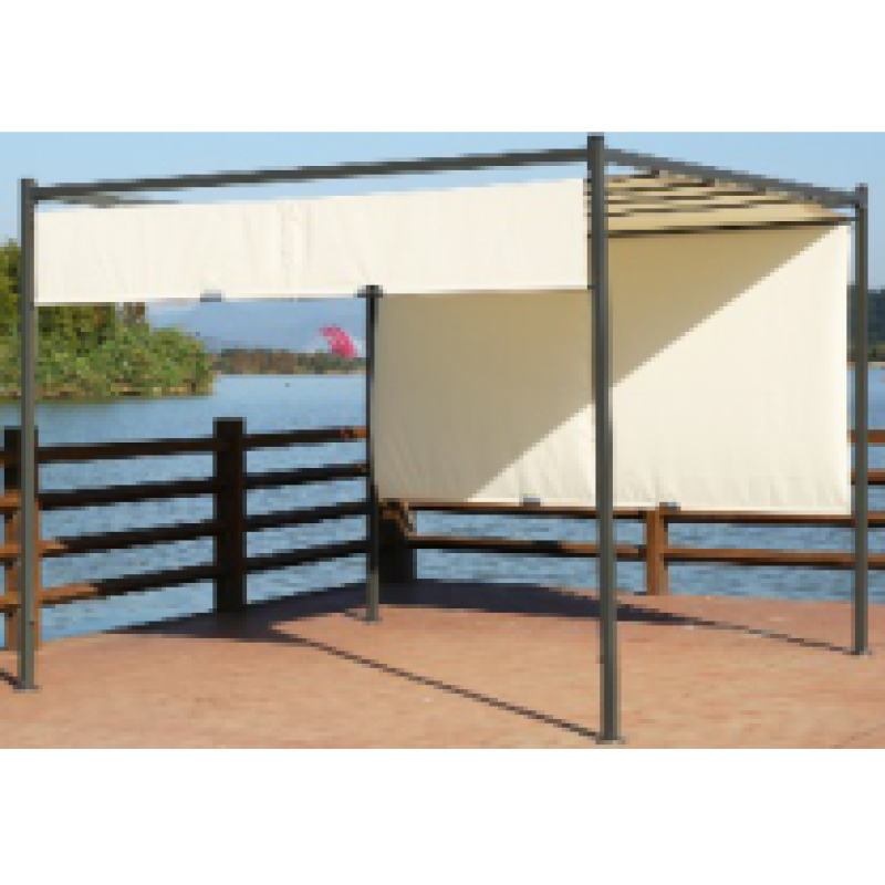 Outdoor furniture Aluminum frame party gazebo with mesh and curtain