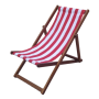 Custom Logo Print Wooden Folding Deck Chairs Folding Folding Canvas  Beach Chairs