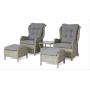 Luxury Aluminum Rattan corner sofa set corner sofa for garden